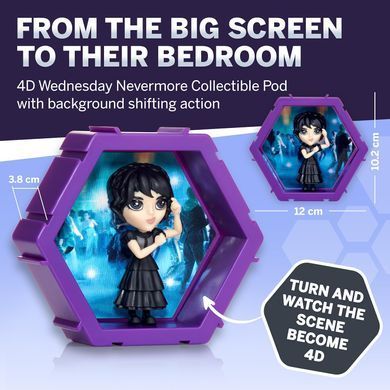 Коллекционная фигурка Венздей в школьной форме Wednesday Nevermore WOW! PODS 4D WOW! STUFF WED-1001-01