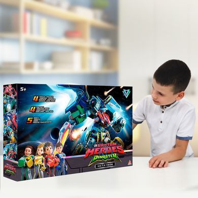 Робот-трансформер Метатрон 4в1 Quantum Heroes Dinoster Guardians Metatron Alpha Group EU580101