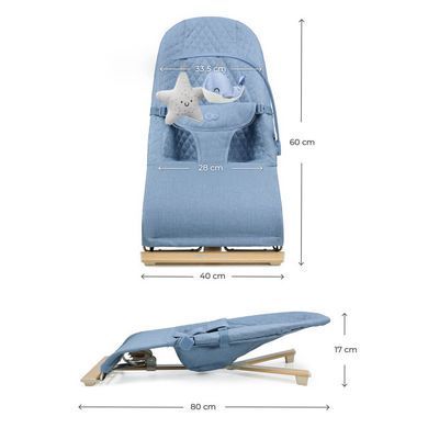 Шезлонг-гойдалка Kinderkraft Mimi Nordic Breeze KBMIMI00NOR0000