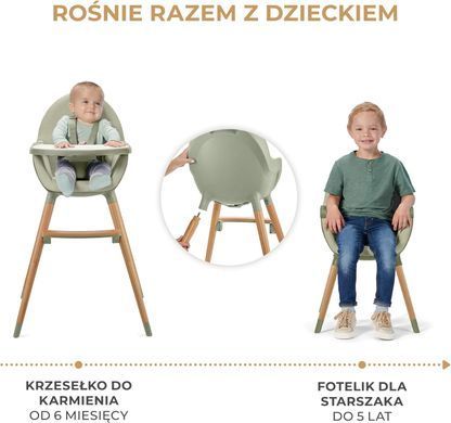 Стільчик для годування 2в1 Kinderkraft Fini 2 Green KHFINI02GRE0000 зелений