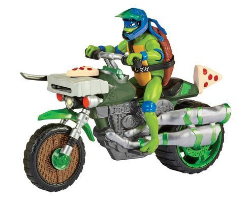 Уценка Боевой транспорт с фигуркой Леонардо на мотоцикле Ninja Kick Cycle TMNT Playmates 83431