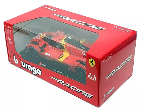 Металева машинка Ferrari 499P LMH (1:24) Bburago 18-26309