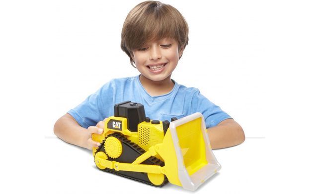 Машинка Cat Бульдозер (25 см) Tough Machines Bulldozer Funrise 82287 свет и звук