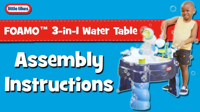 Водный столик для мыльных пузырей и пены FOAMO 3в1 Water Table Little Tikes 656033