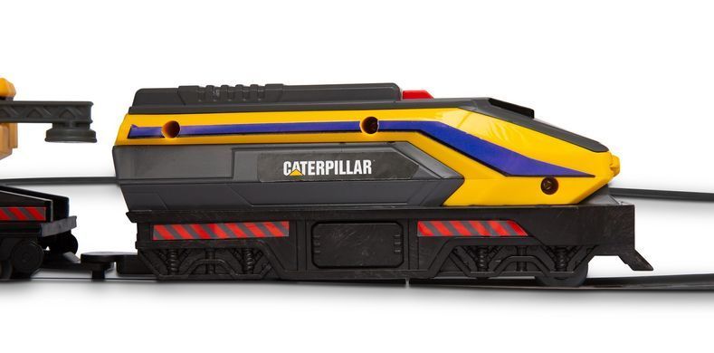Залізниця CAT Будівельний експрес з міні-технікою Little Machines Power Tracks Train Set Funrise 82949 зі світлом