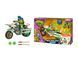 Уценка Боевой транспорт с фигуркой Леонардо на мотоцикле Ninja Kick Cycle TMNT Playmates 83431