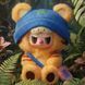 Колекційна м'яка іграшка з кільцем POP TOP Rebel Bear Sweet Zoo Зоомалюки CSRB010