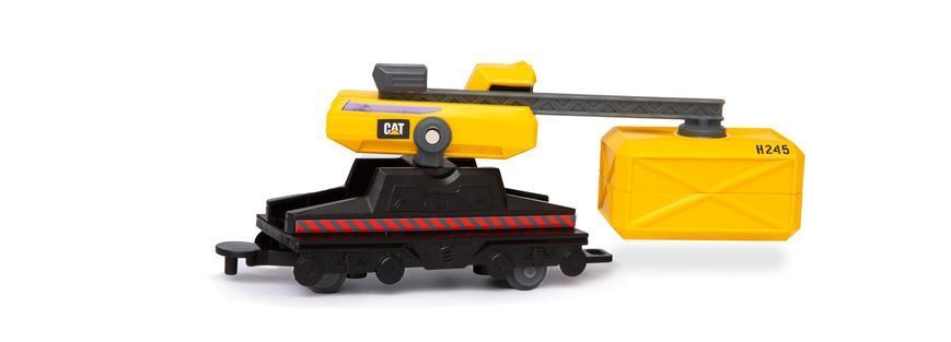 Залізниця CAT Будівельний експрес з міні-технікою Little Machines Power Tracks Train Set Funrise 82949 зі світлом