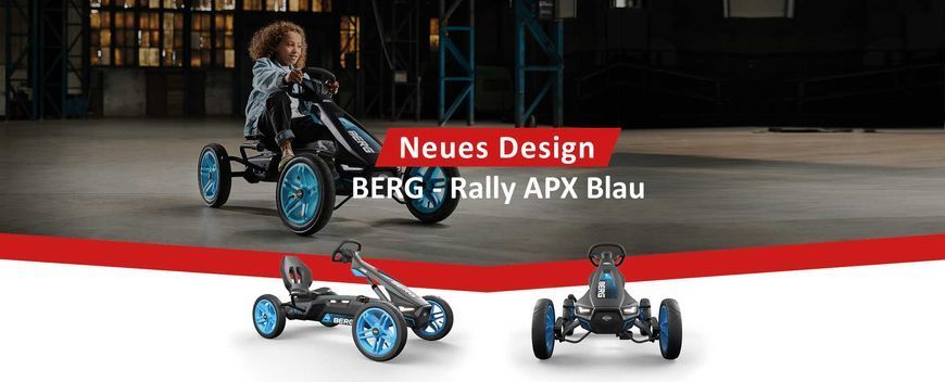 Дитячий велокарт Berg Rally APX BFR Blue 24.40.02.00 з LED фарами і Soundbox