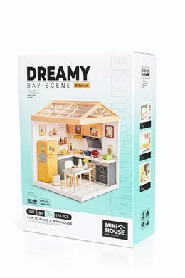 Конструктор-румбокс Кухня Dreamy Bay Scene Mini House 8005 с LED-подсветкой