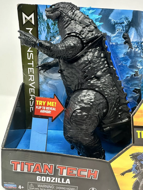 Уцінка Ігрова фігурка з трансформациєю Titan Tech Godzilla (20 см) Godzilla vs. Kong Playmates 34931