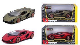 Уцінка Металева машинка (1:24, 20 см.) Lamborghini Si&aacute;n FKP 37 Bburago 18-21099 в асортименті