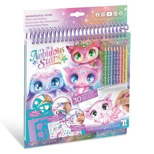 Набор для творчества Скетчбук Звездные друзья Creative Sketchbook - Animoulous Fever Nebulous Stars 11141