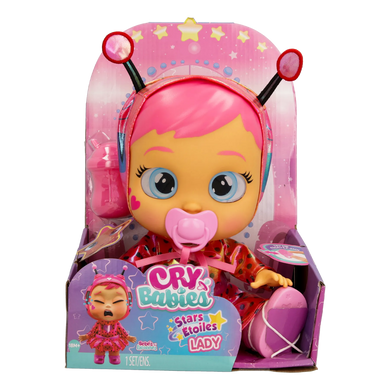 Интерактивная кукла Леди Плакса со сияющими глазами (30 см) Lady Cry Babies Stars Etoiles IMC Toys 911383