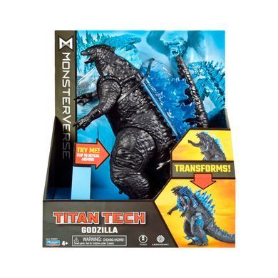 Уцінка Ігрова фігурка з трансформациєю Titan Tech Godzilla (20 см) Godzilla vs. Kong Playmates 34931