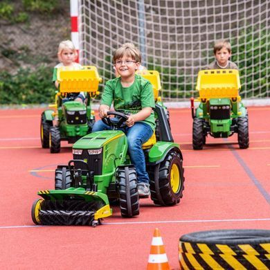 Детский педальный трактор с передним ковшом X-Track John Deere 840R Rolly Toys 651047
