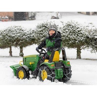 Детский педальный трактор с передним ковшом X-Track John Deere 840R Rolly Toys 651047