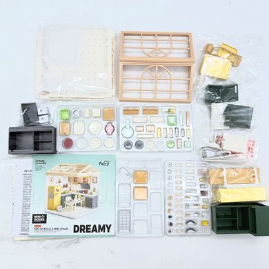 Конструктор-румбокс Кухня Dreamy Bay Scene Mini House 8005 с LED-подсветкой