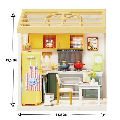Конструктор-румбокс Кухня Dreamy Bay Scene Mini House 8005 с LED-подсветкой