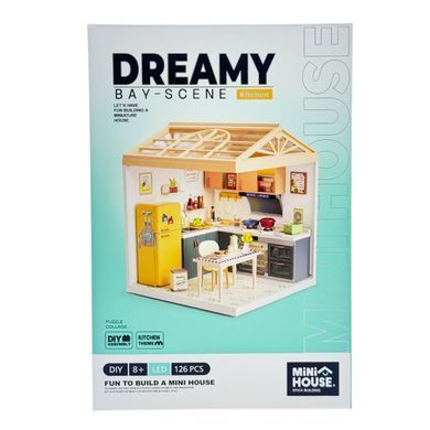 Конструктор-румбокс Кухня Dreamy Bay Scene Mini House 8005 с LED-подсветкой