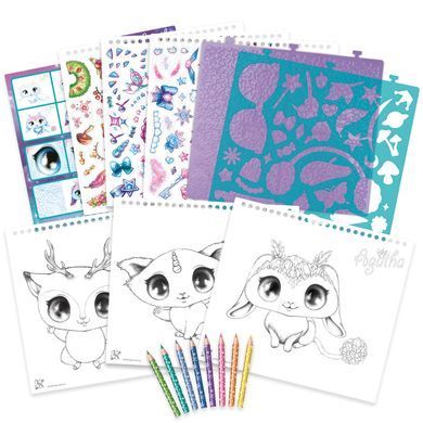 Набор для творчества Скетчбук Звездные друзья Creative Sketchbook - Animoulous Fever Nebulous Stars 11141