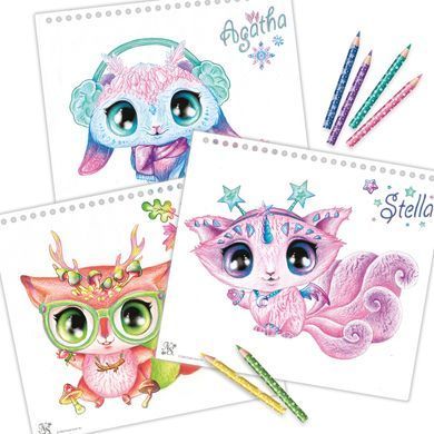 Набор для творчества Скетчбук Звездные друзья Creative Sketchbook - Animoulous Fever Nebulous Stars 11141