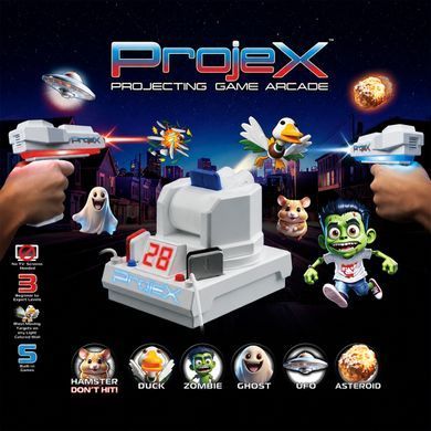 Проекційна аркадна гра з двома бластерами Проектор ProjeX Animated Laser X NSI 52613
