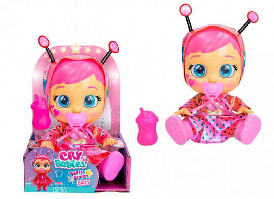 Інтерактивна лялька Леді Плакса з сяючими очима (30 см) Lady Cry Babies Stars Etoiles IMC Toys 911383