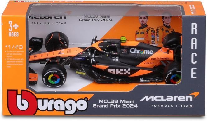 Металева машинка McLaren MCL38 (1:43) Bburago 18-38214