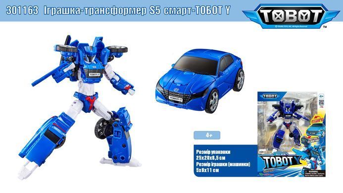 Робот-трансформер S5 New Smart Tobot Y автомобиль Hyundai Avante Young Toys 301163