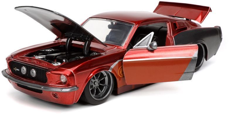 Машинка 1:24 Стражи Галактики 1967 Ford Mustang Shelby GT500 с фигуркой Звездного лорда Jada Toys 253225019