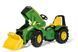 Детский педальный трактор с передним ковшом X-Track John Deere 840R Rolly Toys 651047
