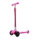 Уцінка Дитячий триколісний самокат LED Kids Scooter GO Travel LS304B-PK рожевий