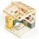 Конструктор-румбокс Кухня Dreamy Bay Scene Mini House 8005 с LED-подсветкой