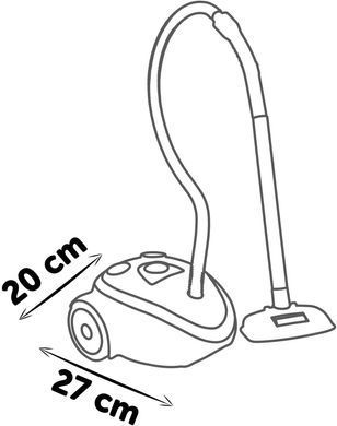 Тележка для уборки Клин Ровента с пылесосом Rowenta Cleaning Trolley+Vacuum Cleaner Smoby 7600330329 со звуком
