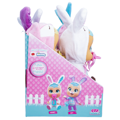 Уценка Кукла Плакса Хони в пижаме кролика Cry Babies Tiny Cuddles Easter Bunny Honey IMC Toys 908550