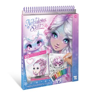 Набор для творчества Раскраска с водой Звездная акварель Watercoloring Book Set Nebulous Stars 11133