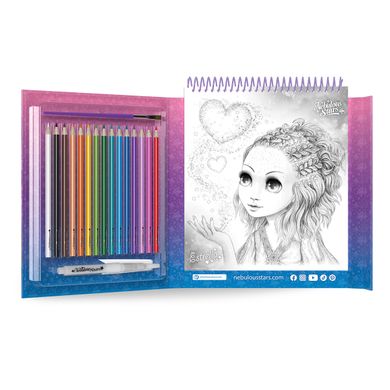 Набор для творчества Раскраска с водой Звездная акварель Watercoloring Book Set Nebulous Stars 11133