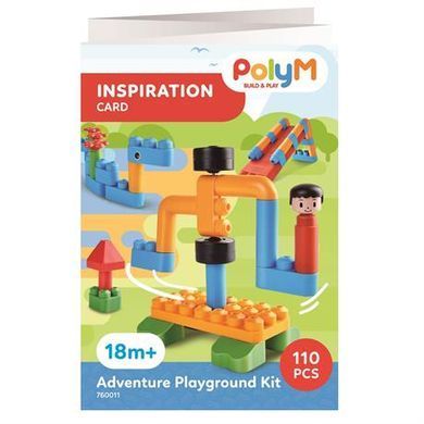 Конструктор Ігровий майданчик 110 деталей PolyM 760011