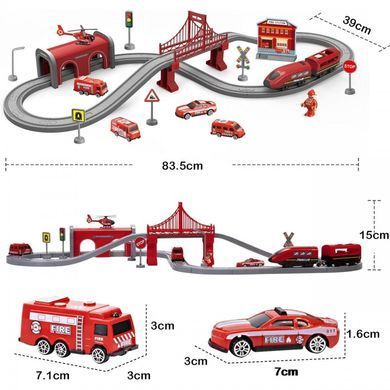Железная дорога Локомотив пожарной службы Pendolino Woopie Toys 57444