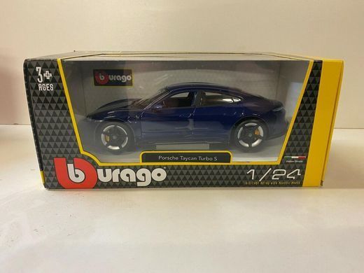 Металева автомодель (1:24, 19 см.) Porsche Taycan Turbo S Bburago 18-21098 в асортименті
