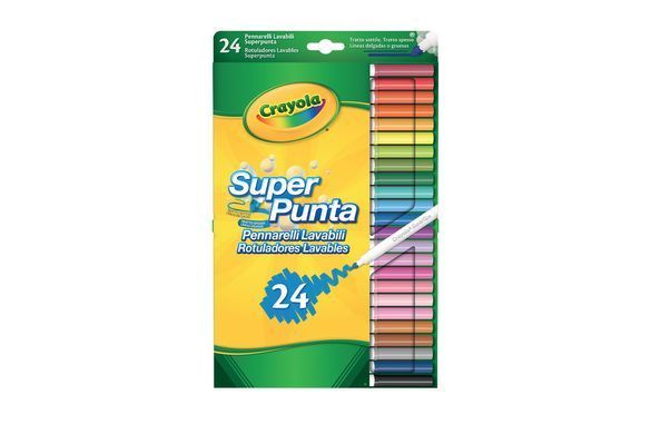 Набір фломастерів для дітей Supertips washable (24 шт) Crayola 7551