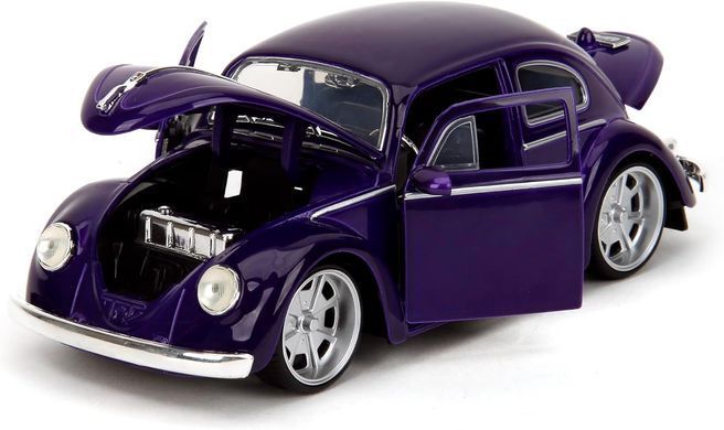 Металева машина 1972 Volkswagen Beetle 1/24 з фігурками Венздей Аддамс і Річ Jada Toys 253255076