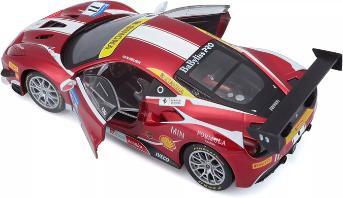 Металева машинка Ferrari 488 Challenge (1:24) Bburago 18-26308