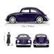 Металева машина 1972 Volkswagen Beetle 1/24 з фігурками Венздей Аддамс і Річ Jada Toys 253255076