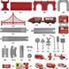 Железная дорога Локомотив пожарной службы Pendolino Woopie Toys 57444