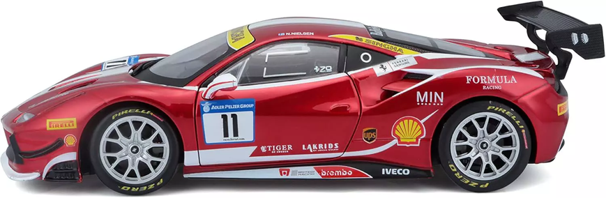 Металева машинка Ferrari 488 Challenge (1:24) Bburago 18-26308