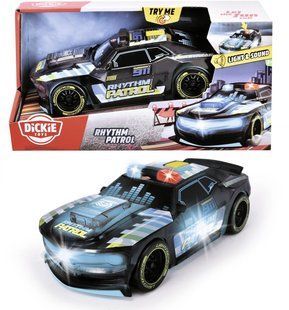 Поліцейська машина (20 см) Ритм патруль Rhythm Patrol Dickie Toys 3763008 зі звуком та світлом