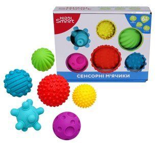 Игровой набор для малышей Сенсорные мячики Kiddi Smart 4434-KS