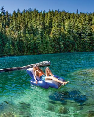 Надувной шезлонг Floating Recliner Lounge Intex 58868
